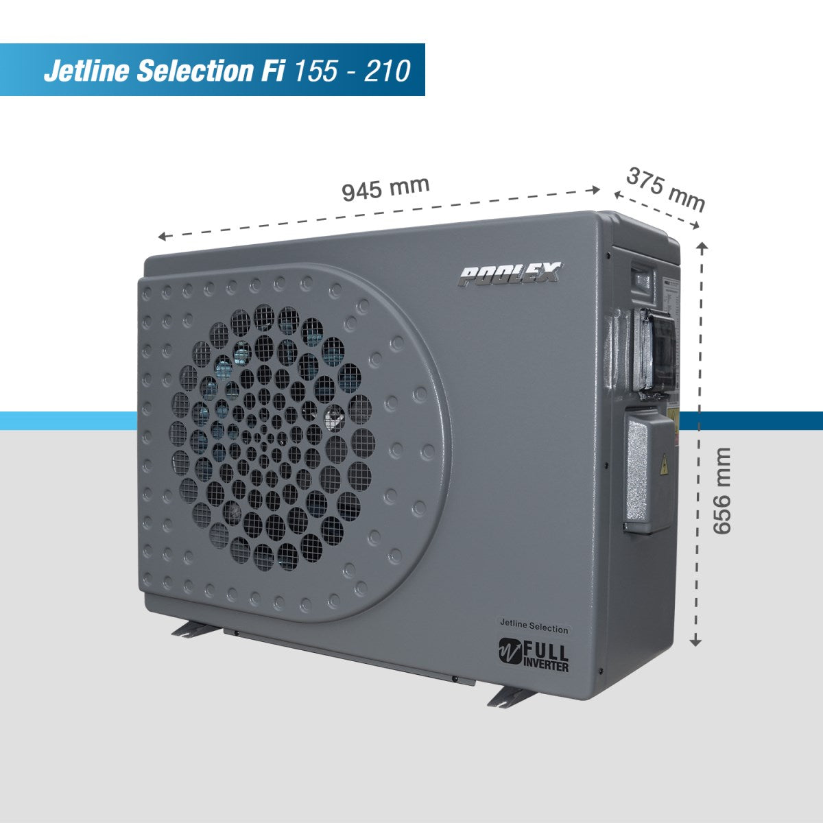 Poolex Jetline Selection Fi 155 Wärmepumpe für Schwimmbäder bis 65-80 m3
