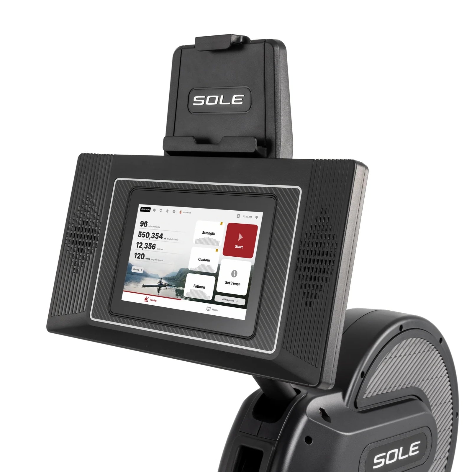 Rameur Sole Fitness SR550 avec console de divertissement