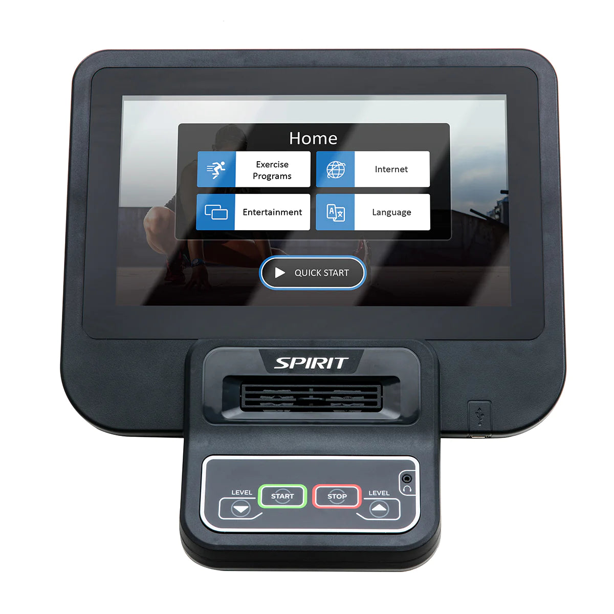 Spirit Fitness CU800ENT hometrainer met entertainment console