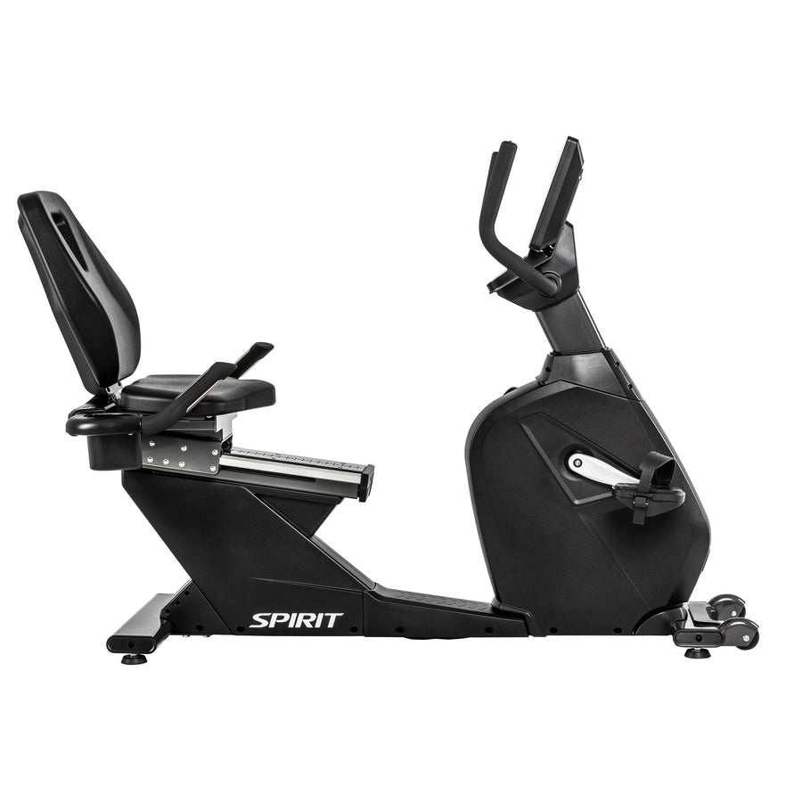 Spirit Fitness CR1000ENT Phantom - Professionele ligfiets hometrainer met touchscreen entertainment scherm - Gratis montage aan huis