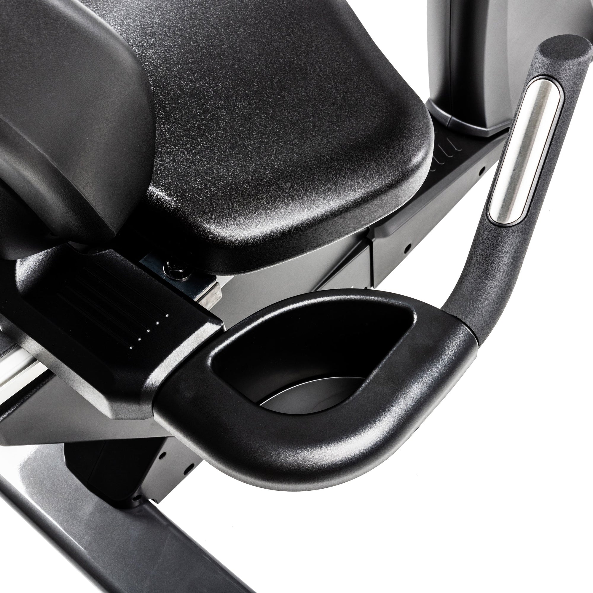 Spirit Fitness CR1000ENT Phantom - Vélo d'appartement semi-allongé professionnel avec écran de divertissement tactile - Installation gratuite à domicile