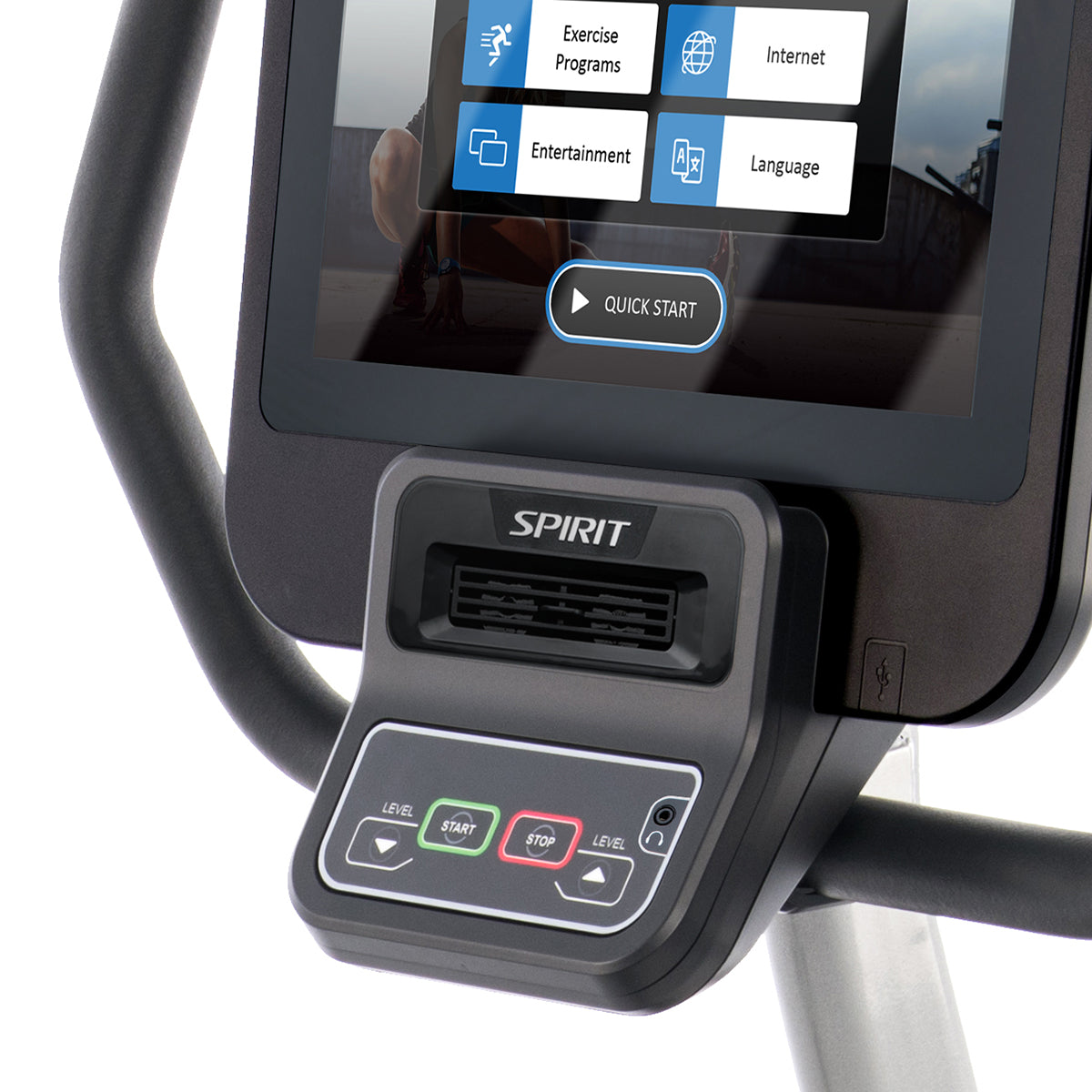 Spirit Fitness CR800ENT ligfiets hometrainer met entertainment console - Gratis montage aan huis