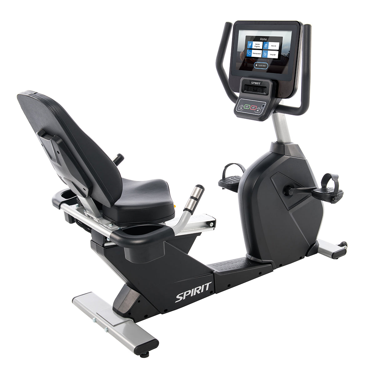 Spirit Fitness CR800ENT ligfiets hometrainer met entertainment console - Gratis montage aan huis
