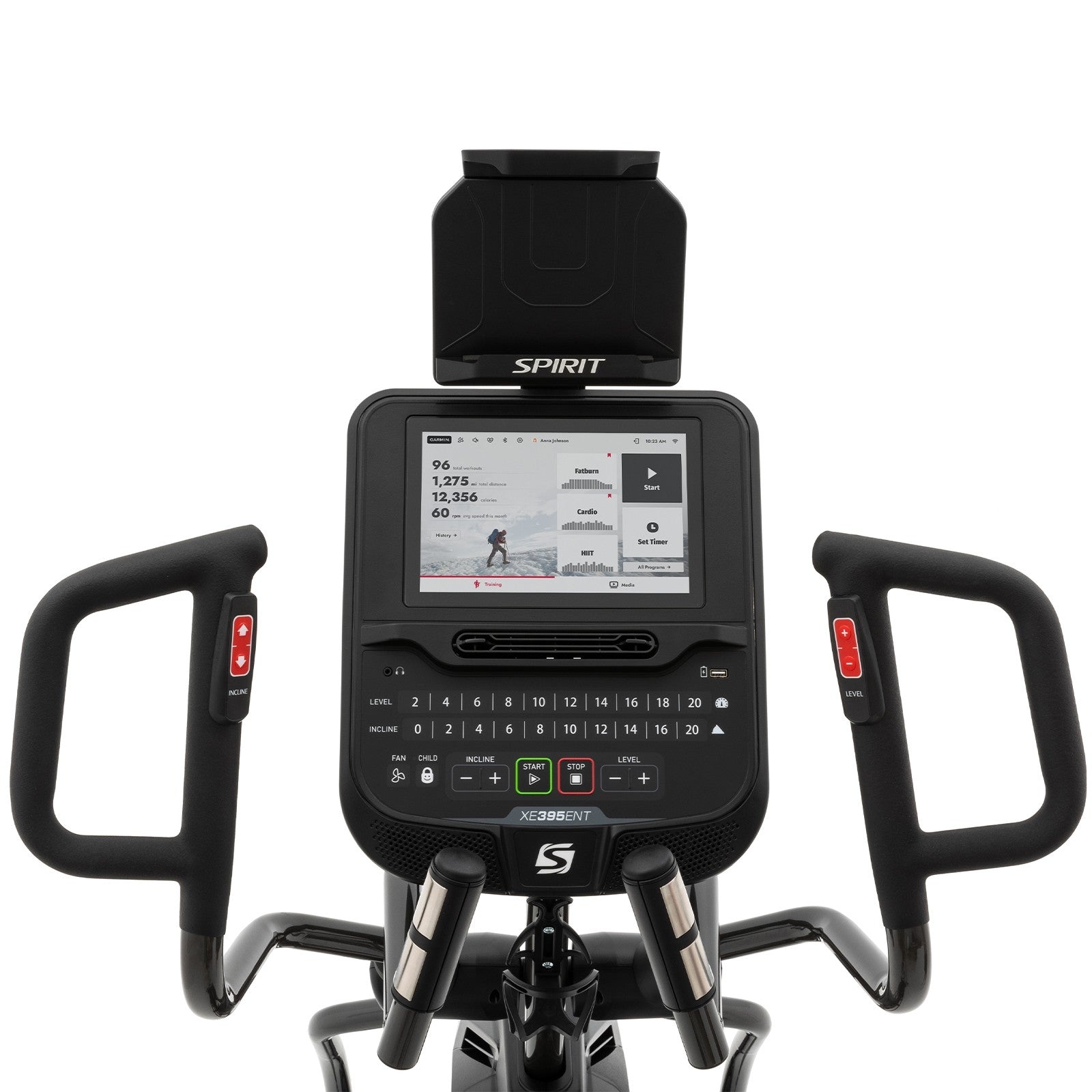 Spirit Fitness XE395 ENT crosstrainer met touchscreen (nieuwste versie)
