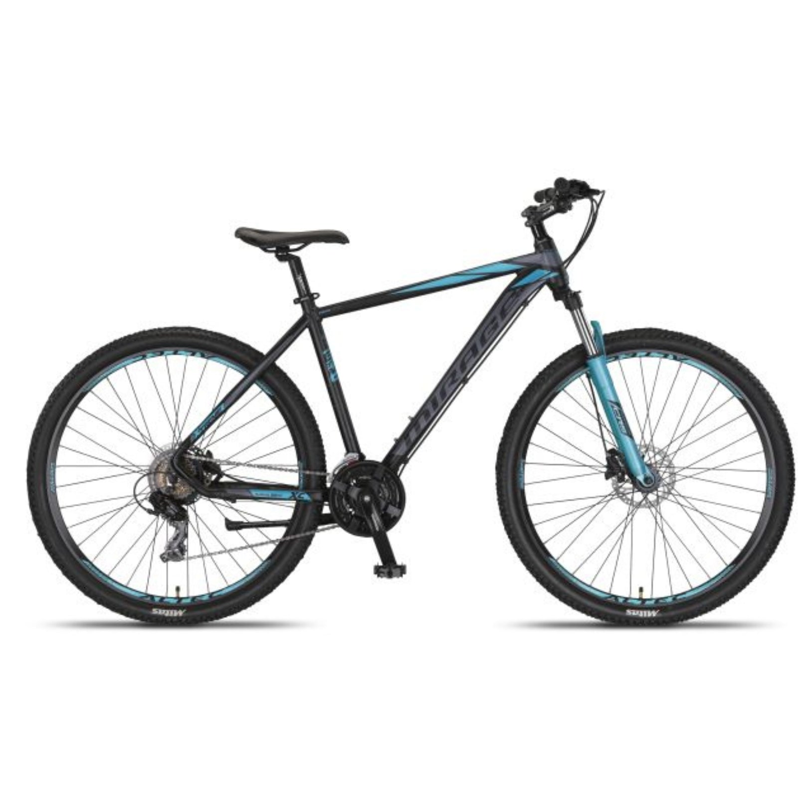 Umit Mirage Mountain Bike Zwart/Turquoise - 29 inch wielen / Unisex 21V V-Brakes