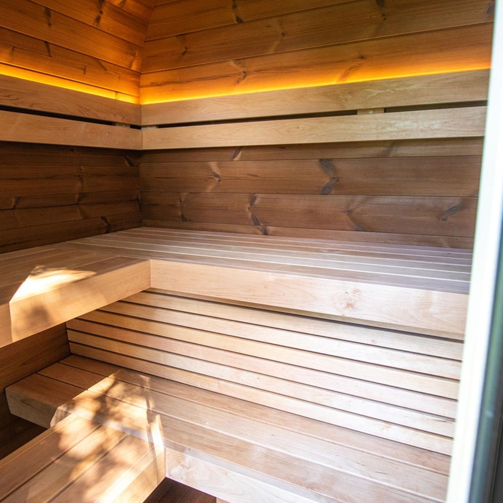 Sauna extérieur pour 4 personnes - Holl's Black Cube Onyxia Thermowood