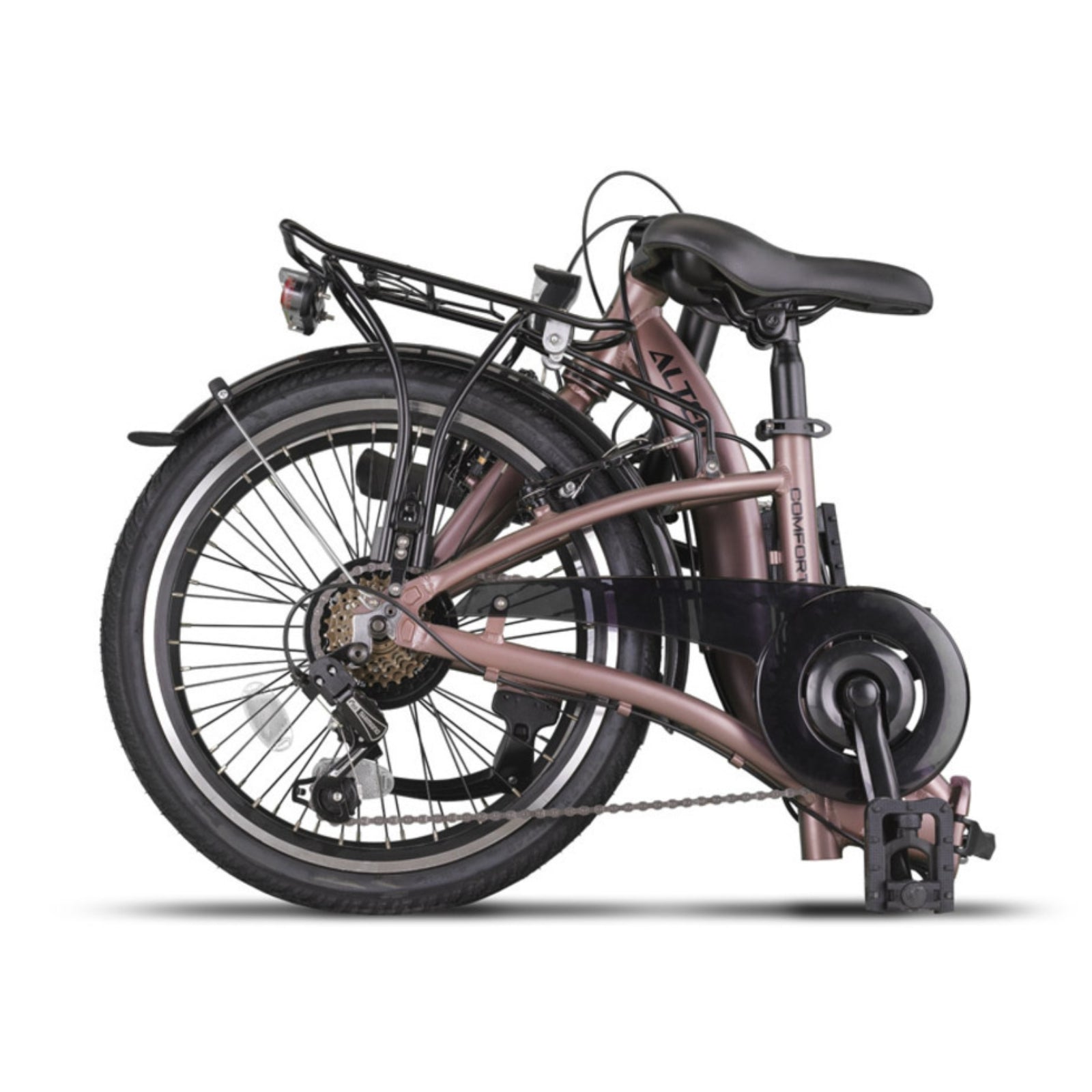 Altec Comfort vouwfiets - Unisex 6V V-Brakes terracotta 39 cm 20 inch