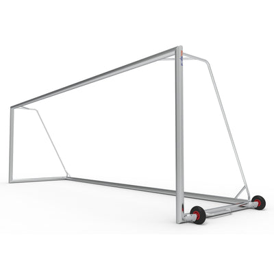 Professioneel aluminium senior voetbaldoel met wielen - Alusport TPW720_WS - 732 x 244 cm - incl. net