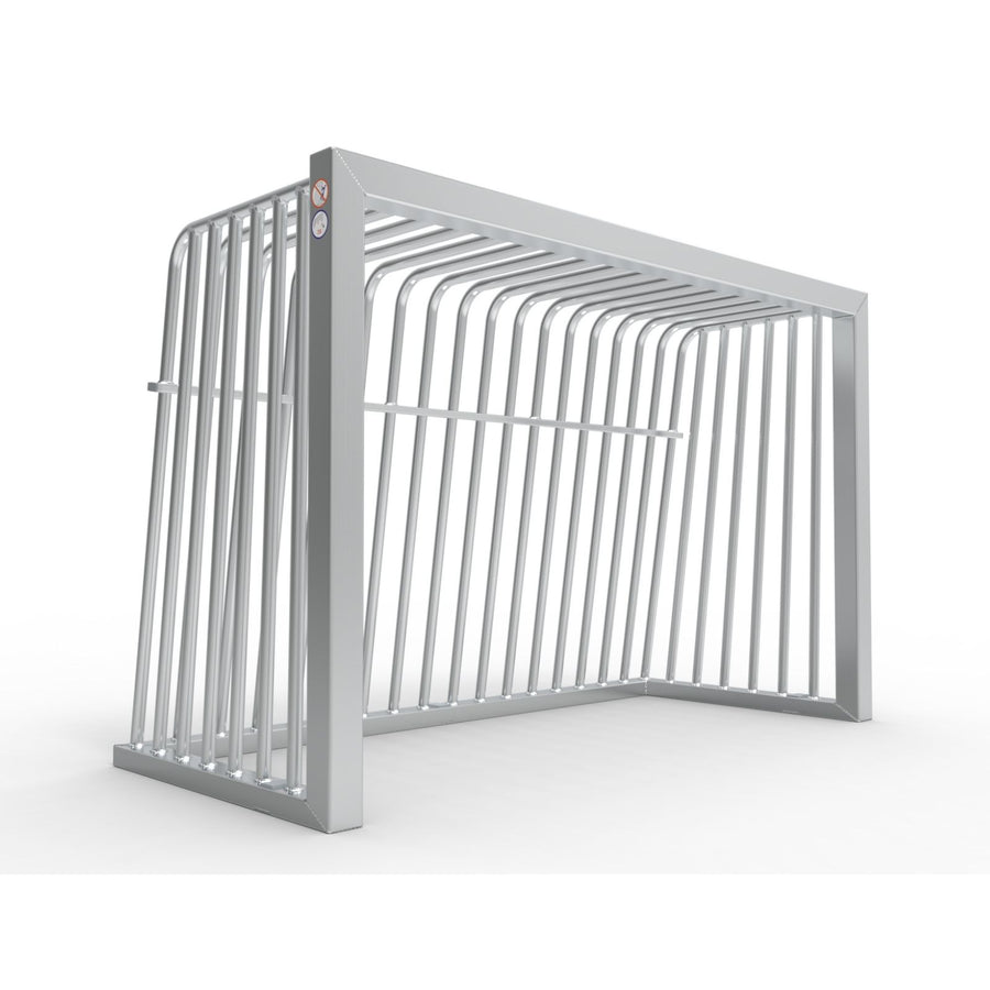 Middelgroot anti-vandalisme aluminium voetbaldoel - Alusport AA180 - 1.8 x 1.2 m