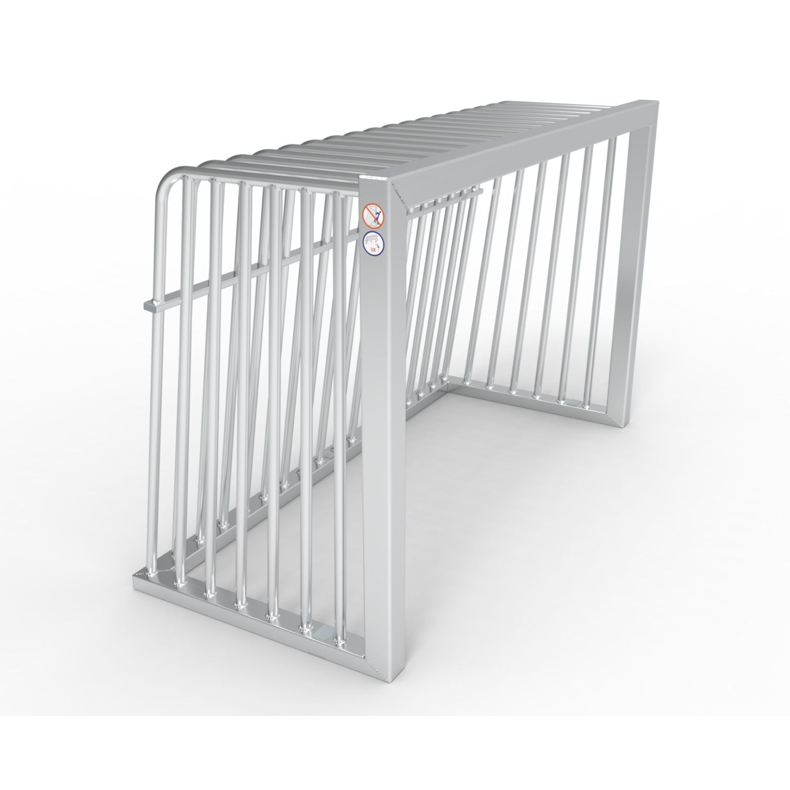 Middelgroot anti-vandalisme aluminium voetbaldoel - Alusport AA180 - 1.8 x 1.2 m