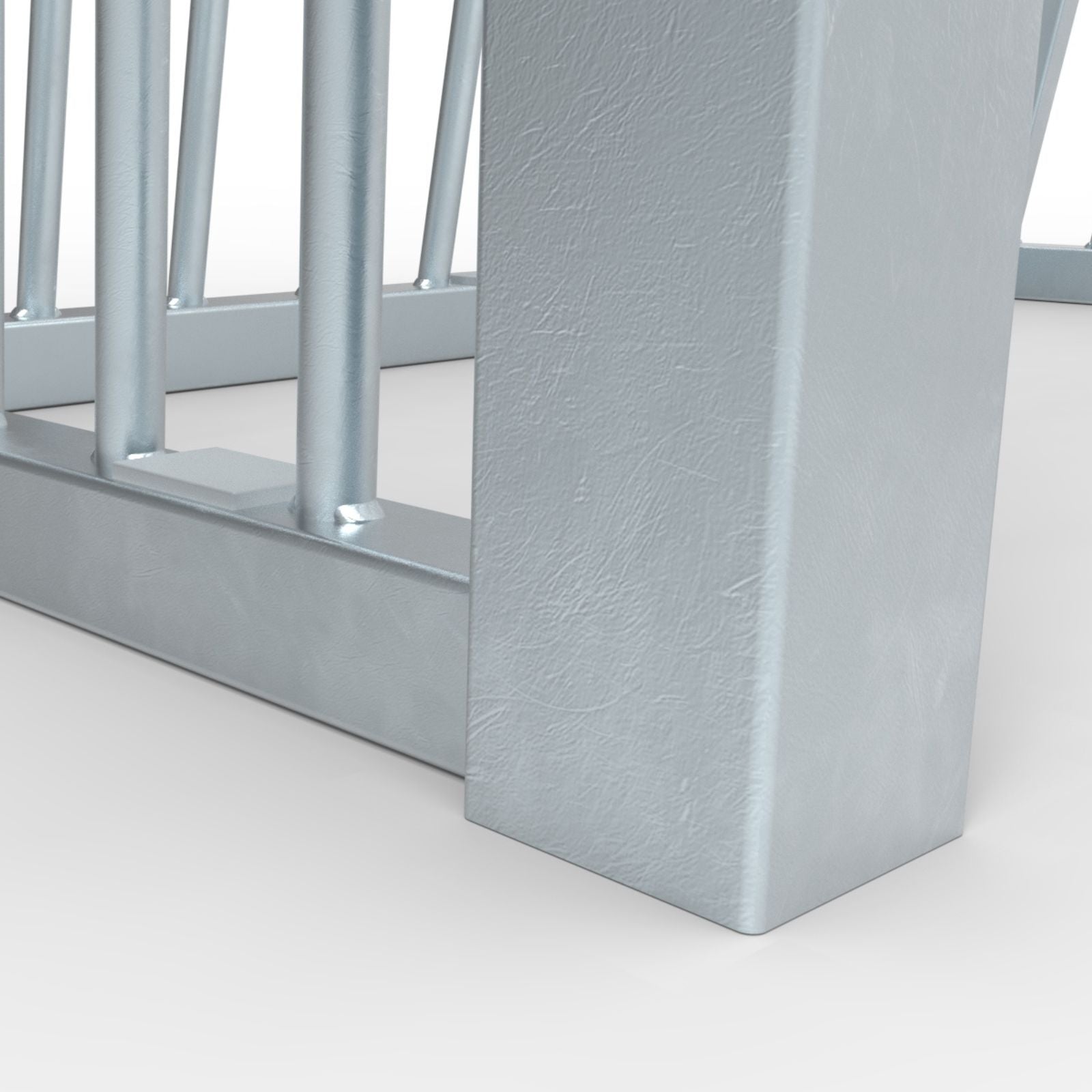 Klein anti-vandalisme stalen voetbaldoel - Alusport AS120 - 1.2 x 0.8 m