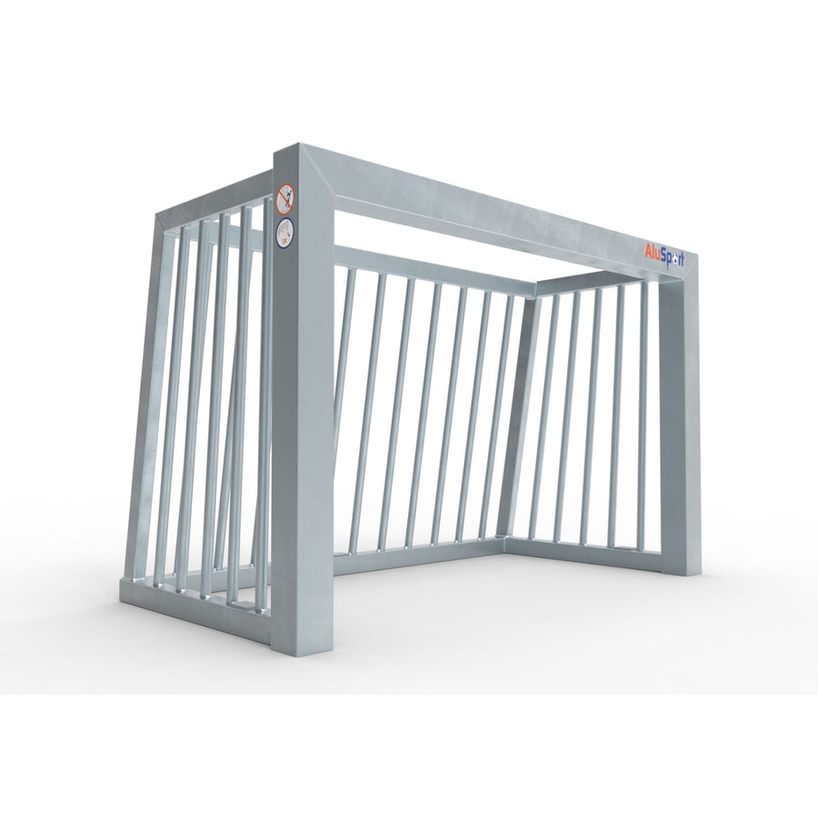 Klein anti-vandalisme stalen voetbaldoel - Alusport AS120 - 1.2 x 0.8 m