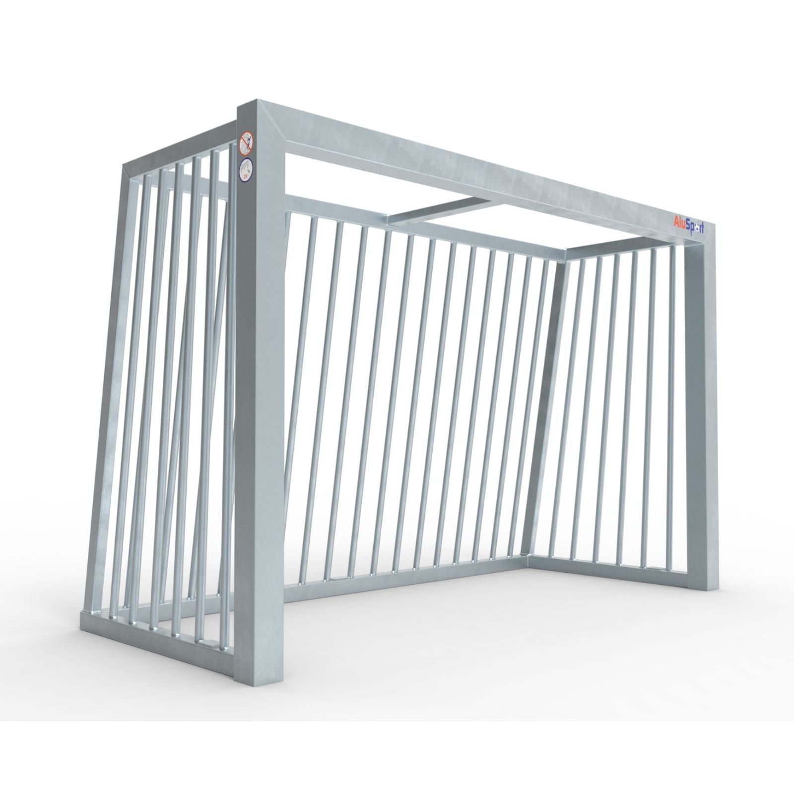 Middelgroot anti-vandalisme stalen voetbaldoel - Alusport AS180 - 1.8 x 1.2 m