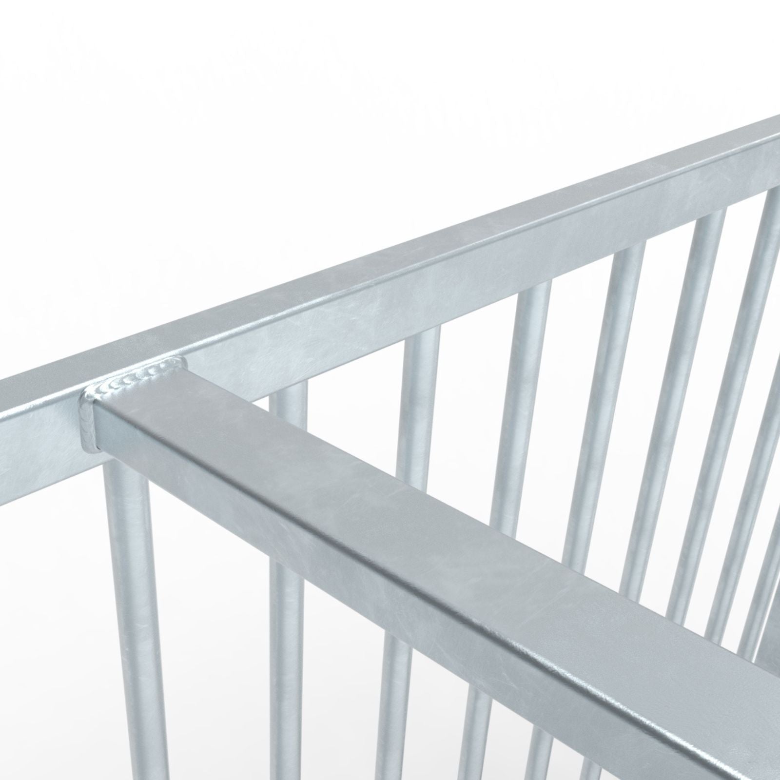 Middelgroot anti-vandalisme stalen voetbaldoel - Alusport AS180 - 1.8 x 1.2 m