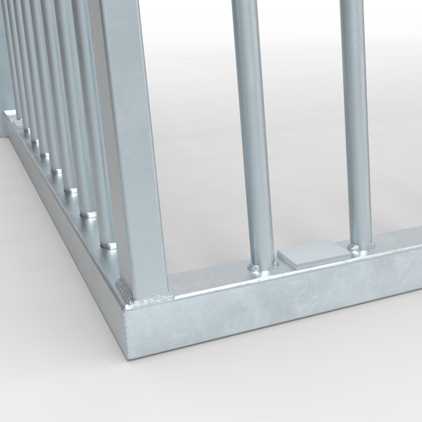 Middelgroot anti-vandalisme stalen voetbaldoel - Alusport AS220 - 2.2 x 1.75 m