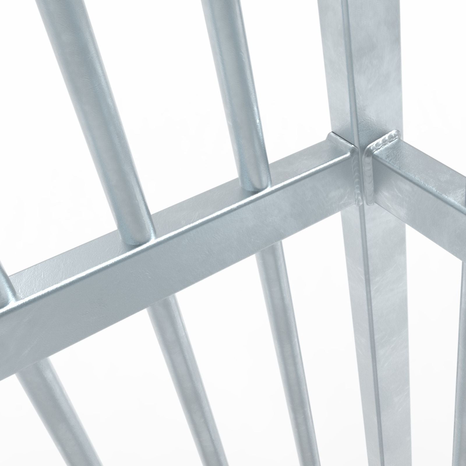 Middelgroot anti-vandalisme stalen voetbaldoel - Alusport AS220 - 2.2 x 1.75 m