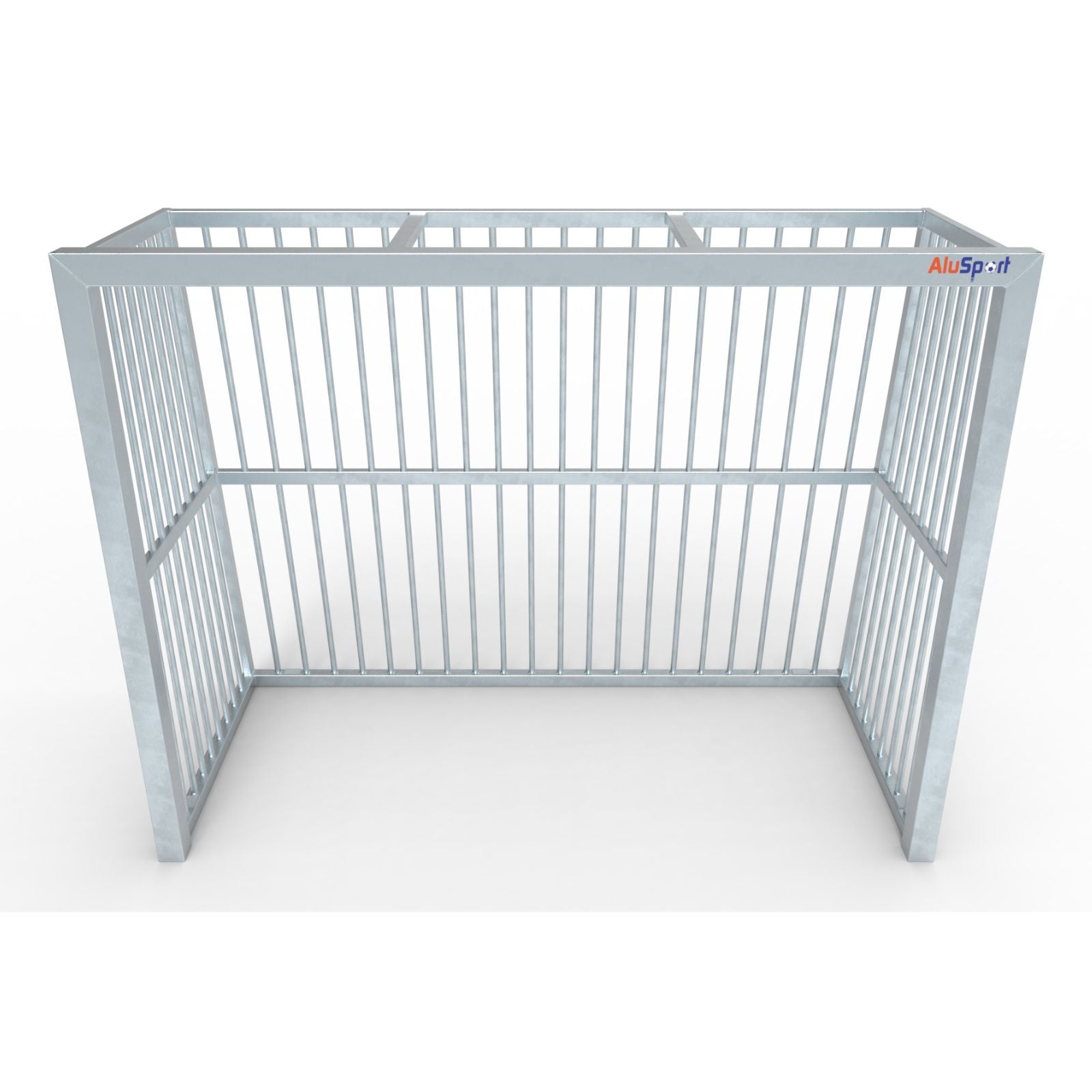 Middelgroot anti-vandalisme stalen voetbaldoel - Alusport AS220 - 2.2 x 1.75 m