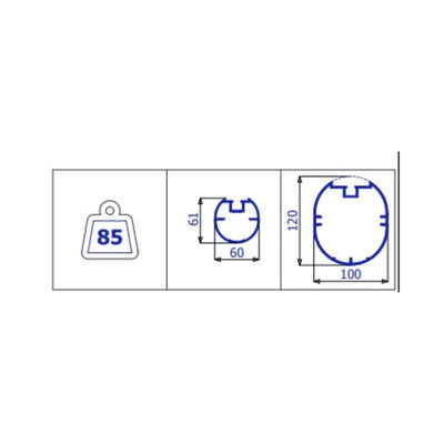 Professionele aluminium ballenvanger voor sportveld - Alusport BV001 - 15 x 4 m - incl. net en palen