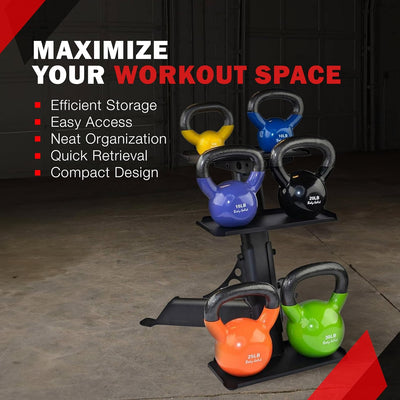 Body-Solid GDKR50B - Opslagsysteem voor kettlebells