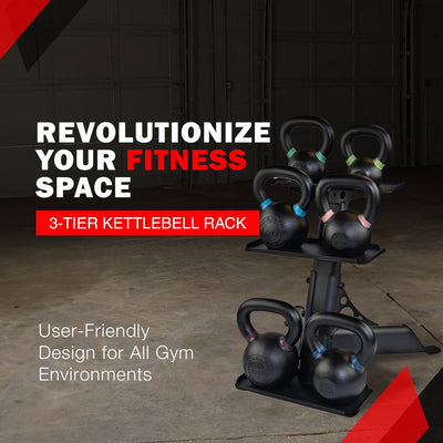 Body-Solid GDKR50B - Opslagsysteem voor kettlebells