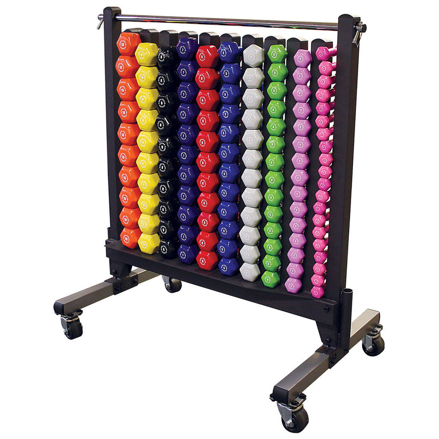 Body-Solid GDR500 - Vinyl & neopreen dumbbell rack voor studio's