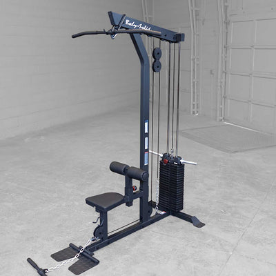 Lat Pulldown & Low Row Machine - Body-Solid GLM85B - plate loaded