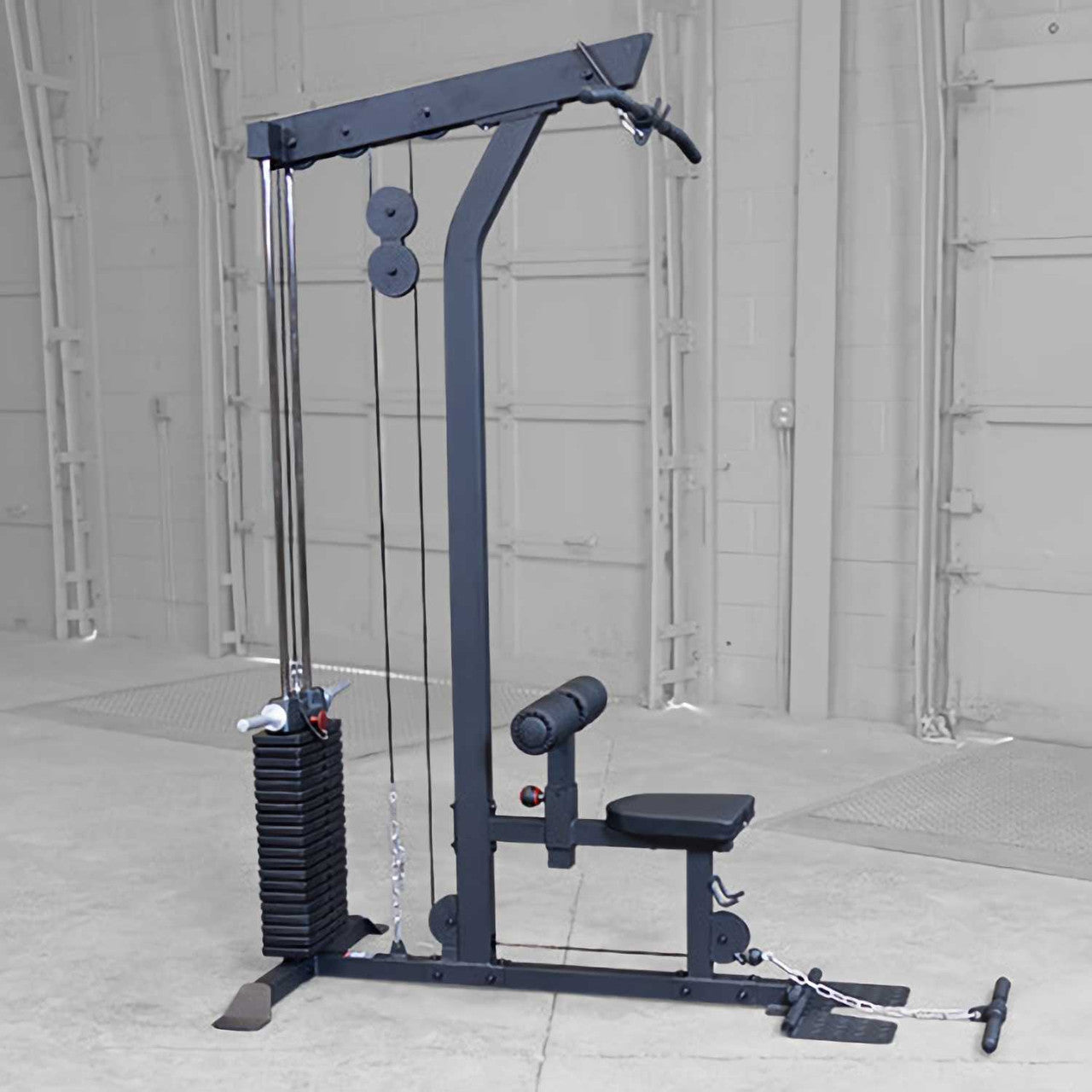 Lat Pulldown & Low Row Machine - Body-Solid GLM85B - plate loaded