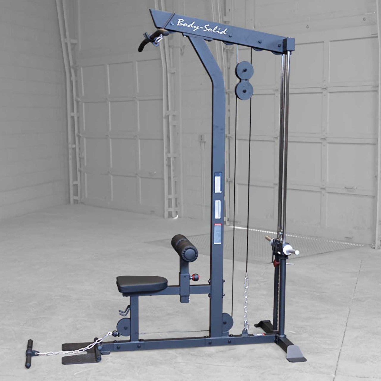 Lat Pulldown & Low Row Machine - Body-Solid GLM85B - plate loaded