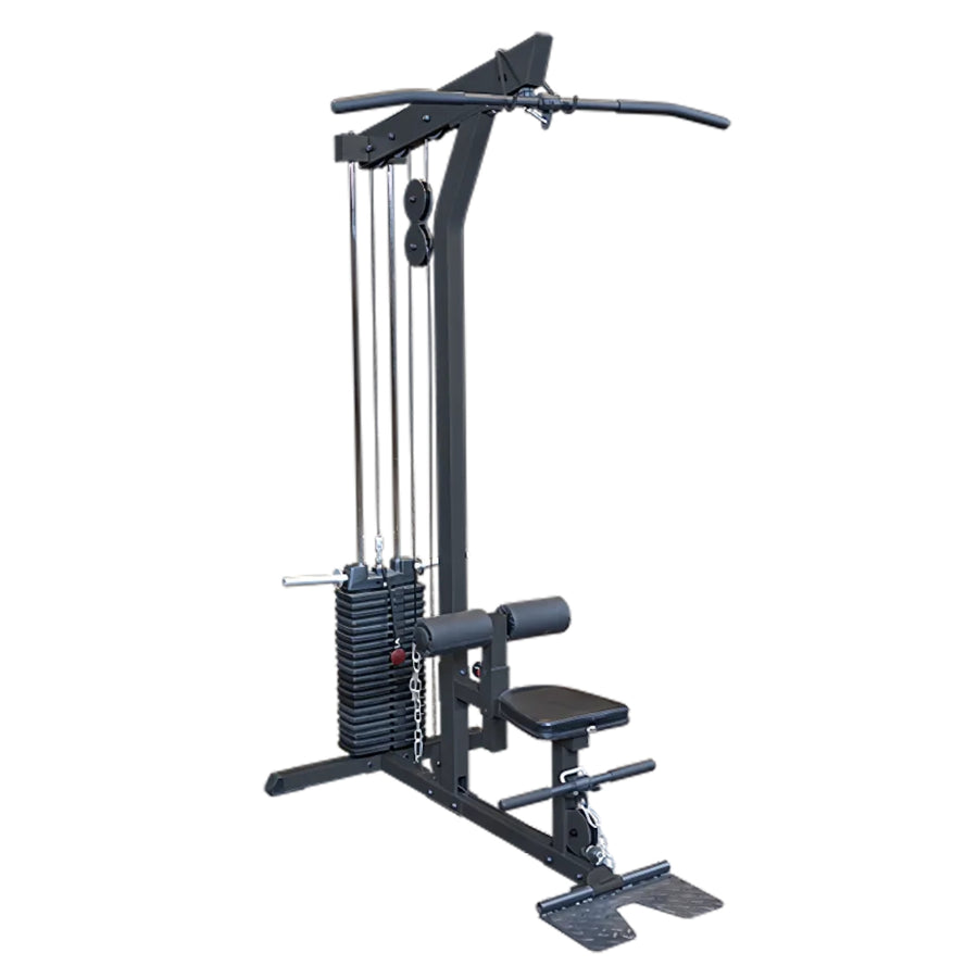 Lat Pulldown & Low Row Machine - Body-Solid GLM85B - plate loaded