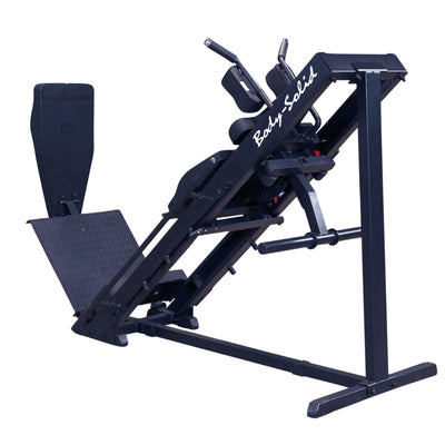 Leg Press / Hack Squat - Body-Solid GLPH1100-25SB Zwart - Plate Loaded - Met adapters voor 25 mm schijven