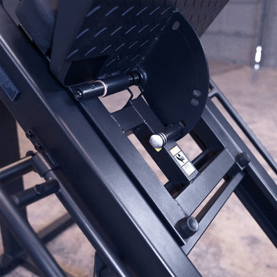 Leg Press / Hack Squat - Body-Solid GLPH1100-25SB Zwart - Plate Loaded - Met adapters voor 25 mm schijven