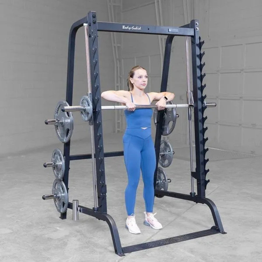 Smith Machine - Body-Solid GS348QB - Plate Loaded