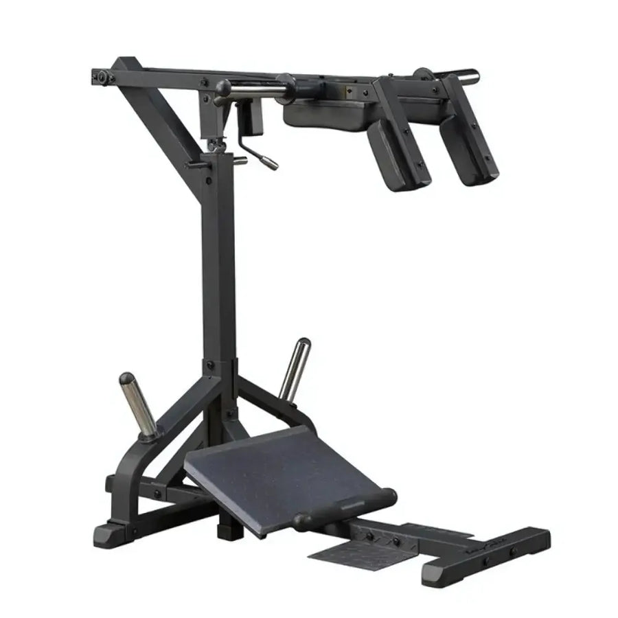 Squat & Calf Machine - Plate Loaded - Body-Solid GSCL360B zwart