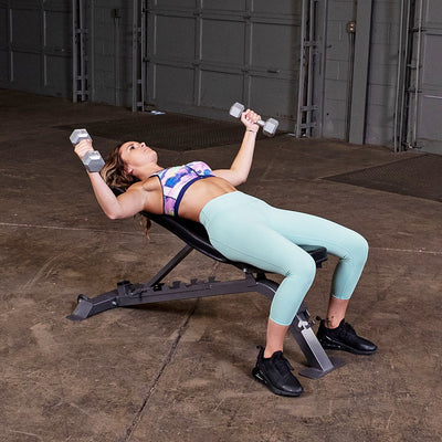 Body-Solid Powerline PFI150 - Banc de musculation pliable et réglable - Incliné/plat