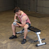 Body-Solid Powerline PFID125X - Verstelbare & volledig inklapbare halterbank - Incline / flat / decline
