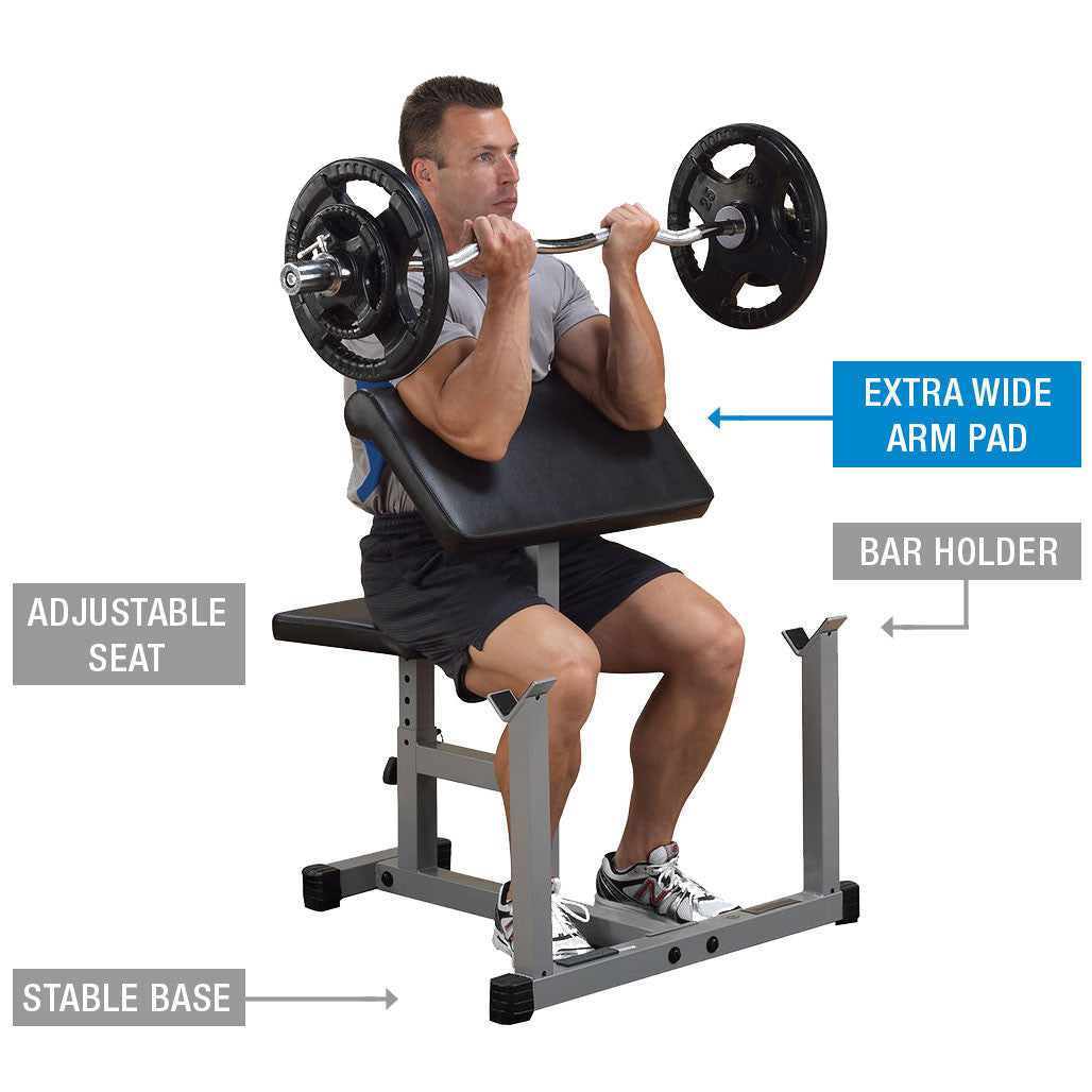 Banc à biceps Preacher Curl - Body-Solid Powerline PPB32X
