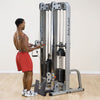 Body-Solid Pro Clubline SDC2000G Dual Cable Column - Steekgewichten