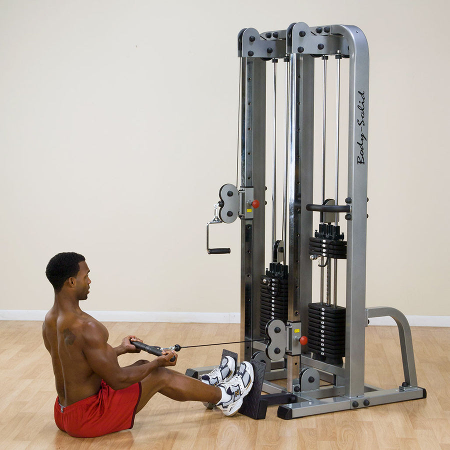 Body-Solid Pro Clubline SDC2000G Dual Cable Column - Steekgewichten