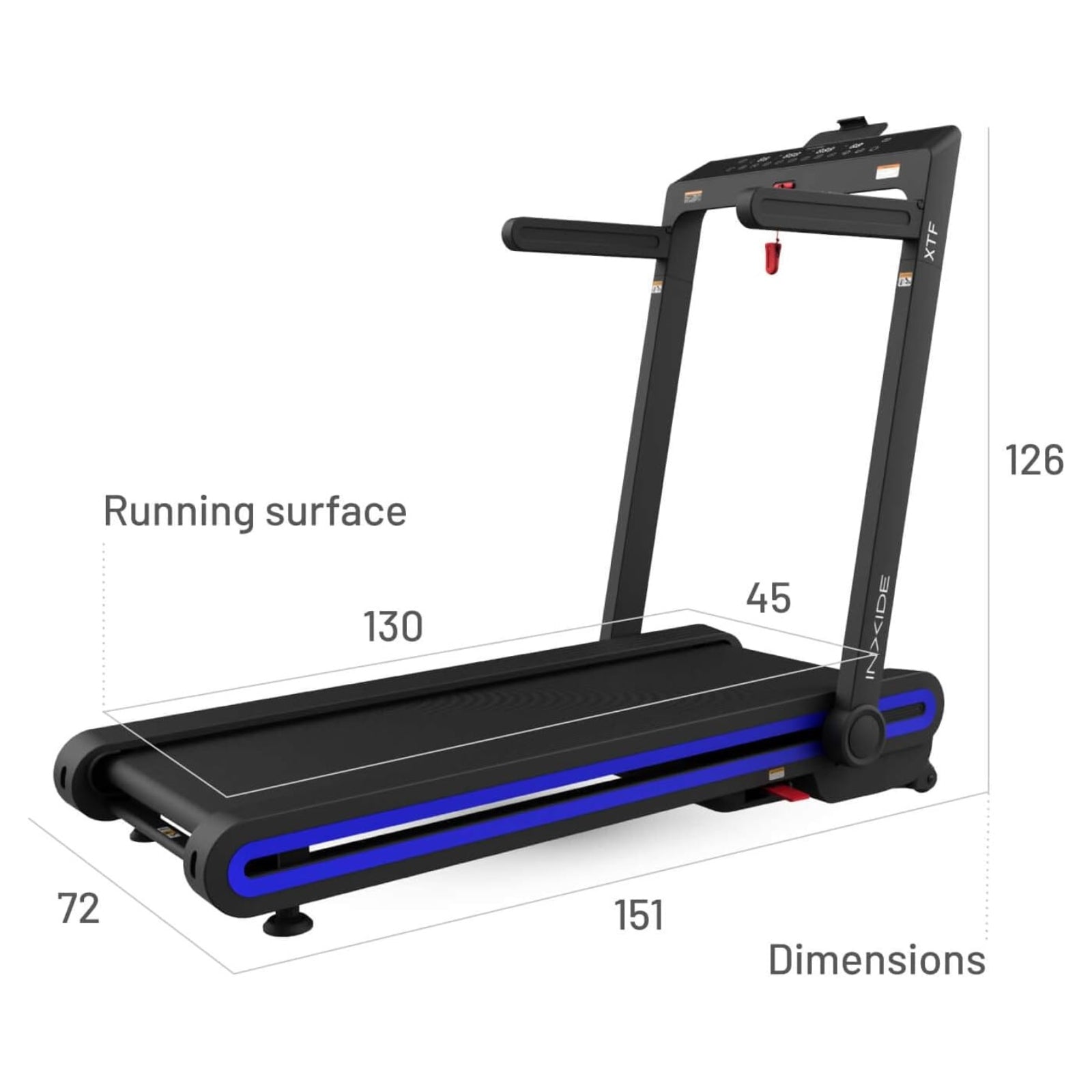 Bodytone XTF - Volledig opklapbare loopband