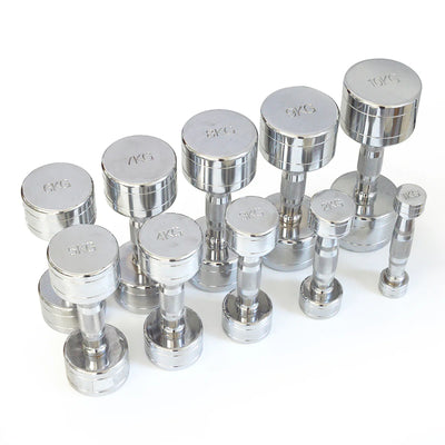 Bodytrading CHDU1-10 - Chrome dumbbell set van 1 tot 10 kg