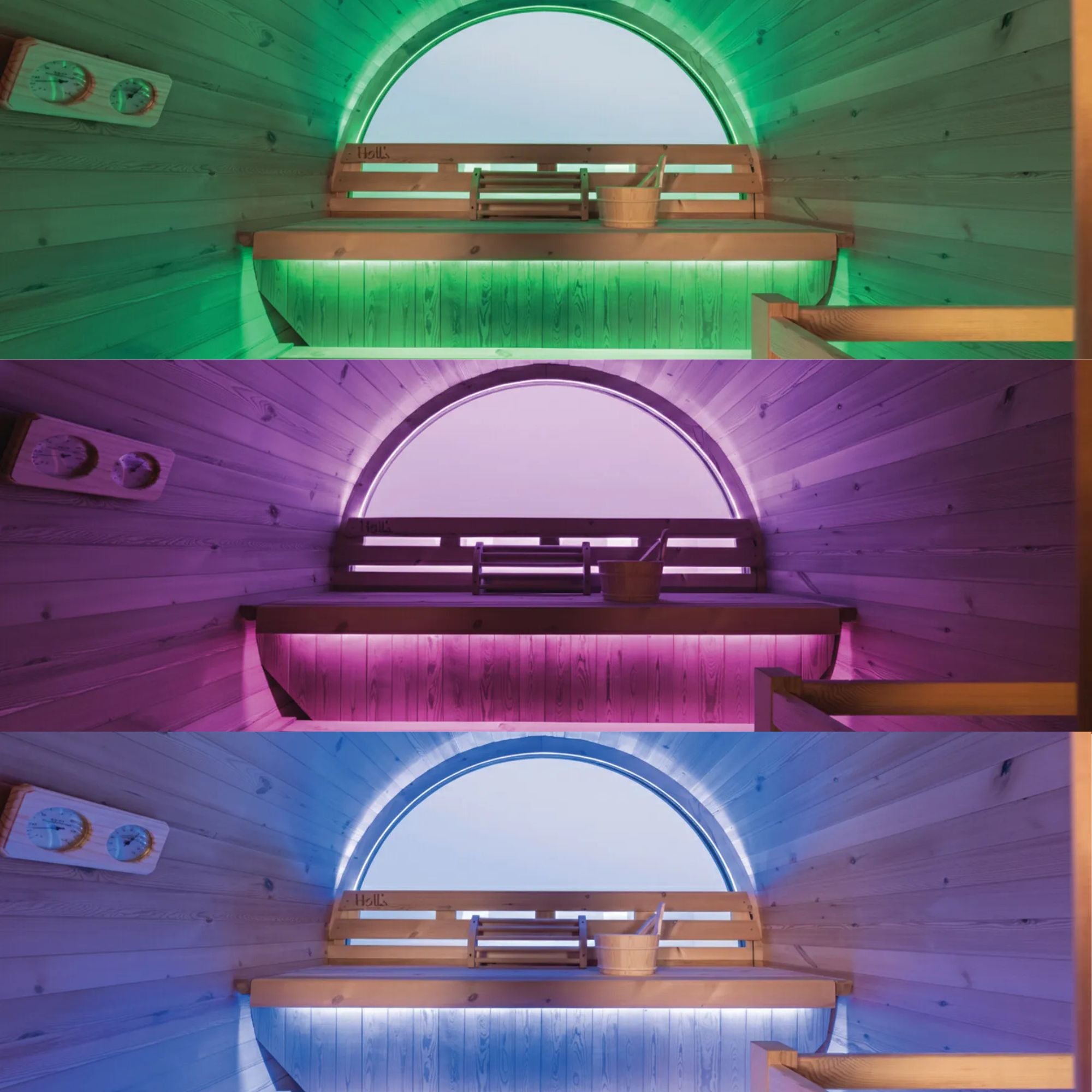 Buiten barrel sauna voor 5/6 personen - Holl's Orphee 180