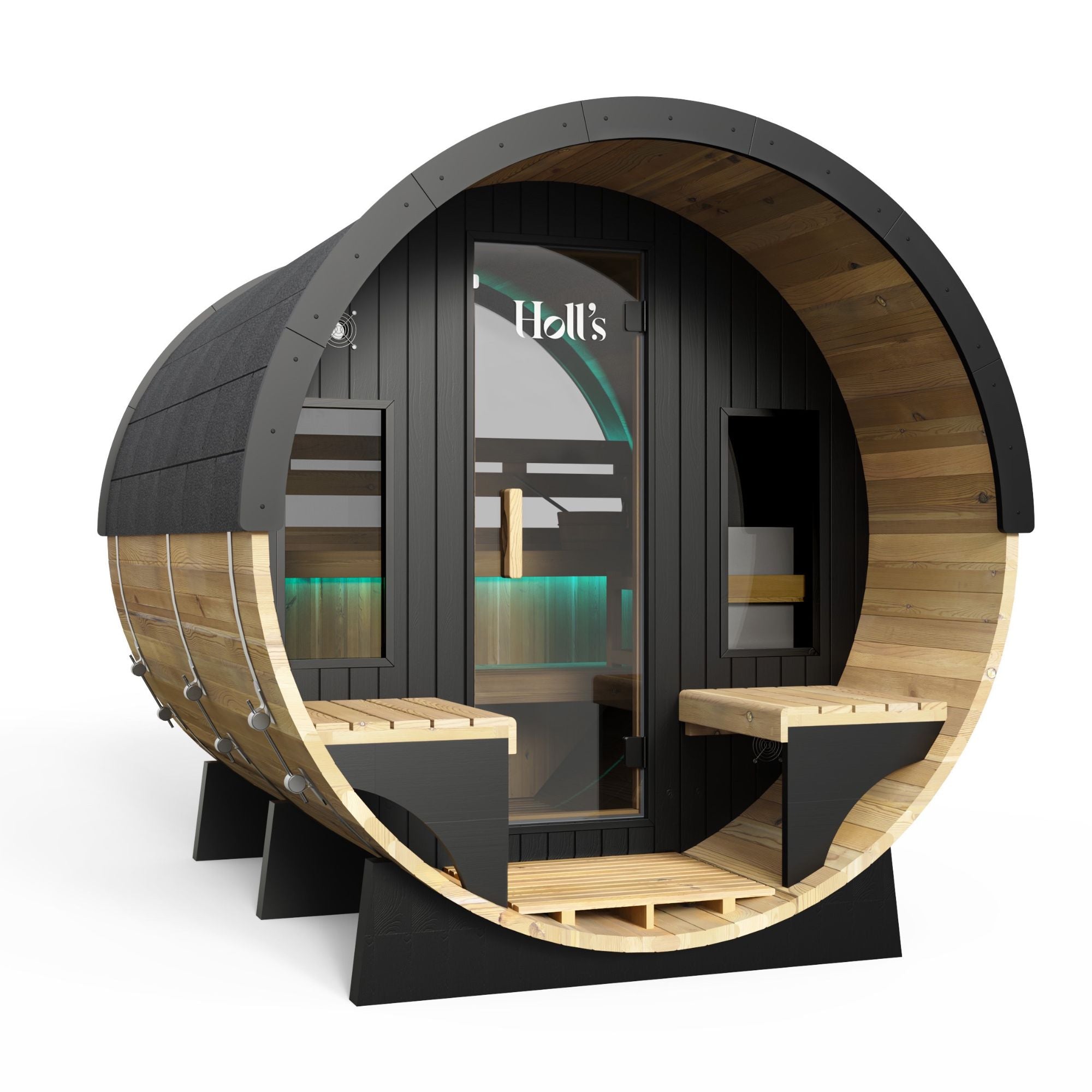 Buiten barrel sauna voor 5/6 personen - Holl's Orphee 240