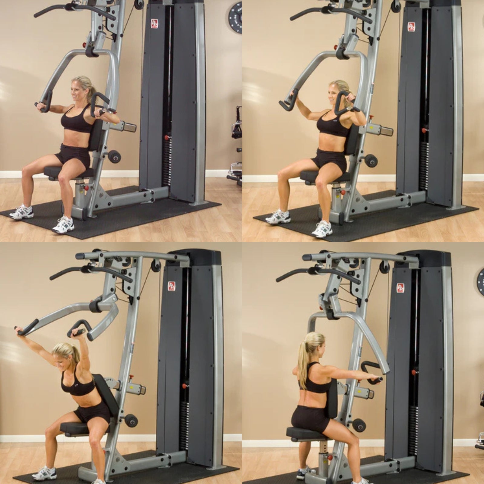 Chest Press & Lat Pulldown Machine (steekgewichten) - Body-Solid Pro-Dual DPLS-SF