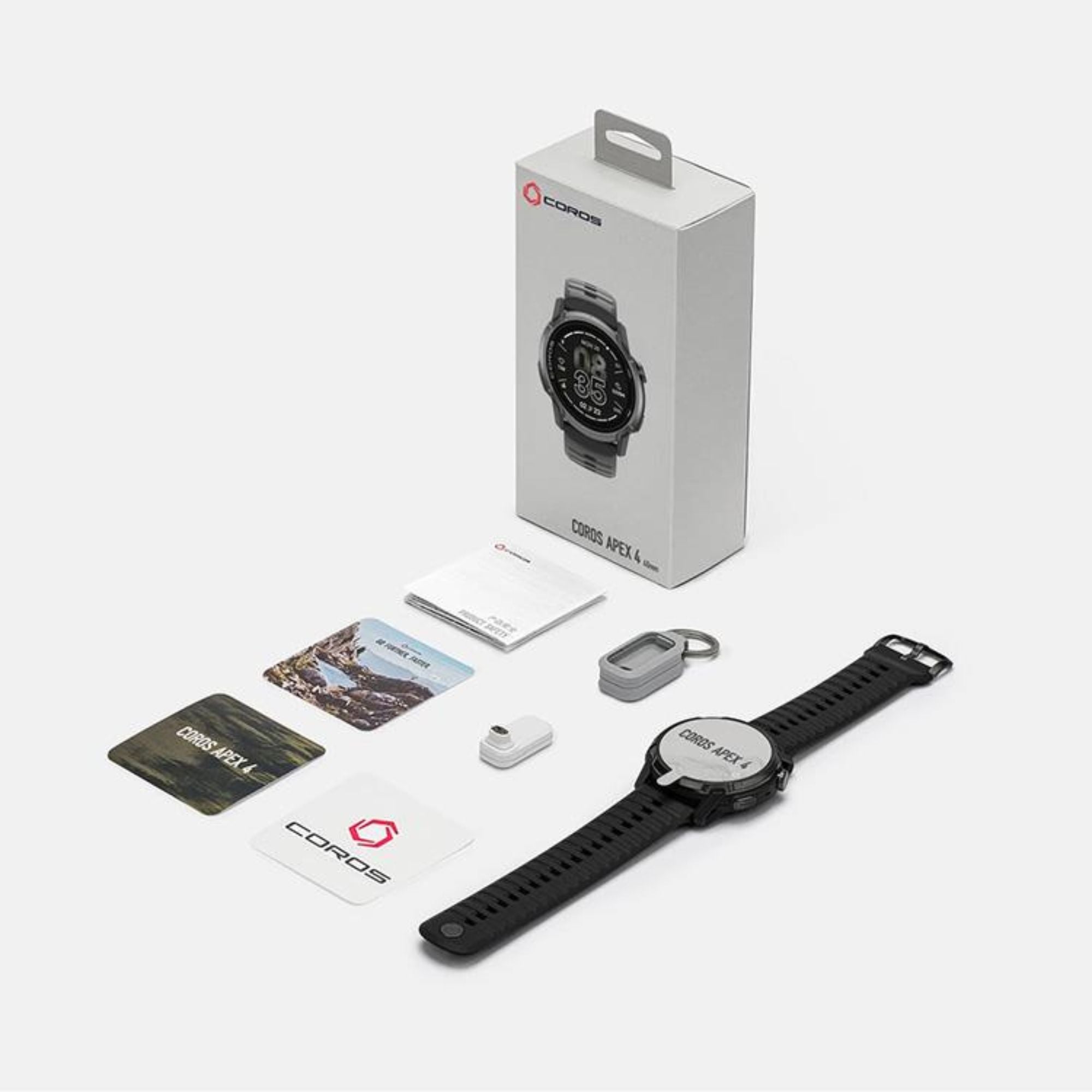 Coros Apex 4 46mm zwart - GPS sport & adventure watch / multisporthorloge