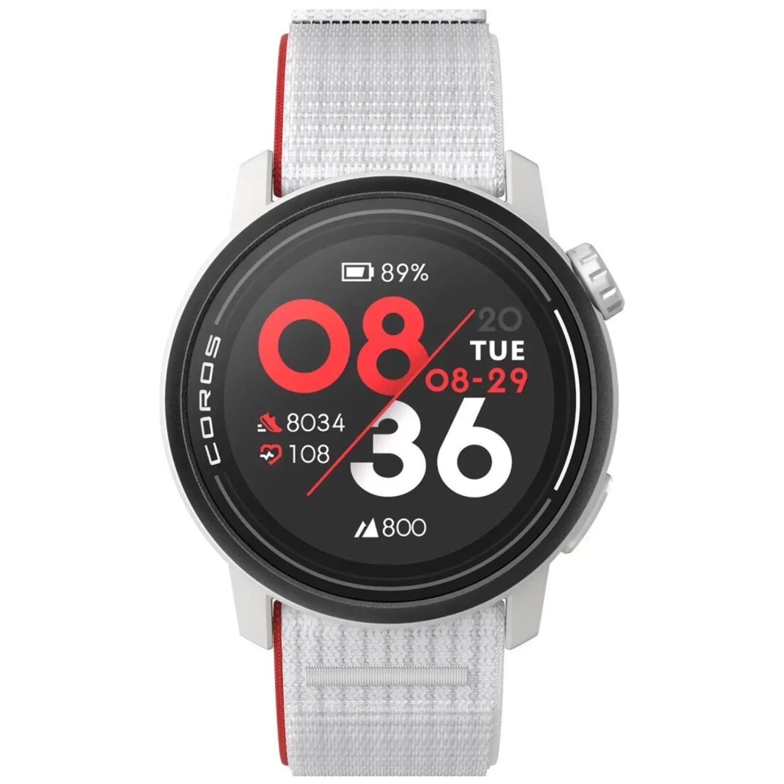 Coros PACE 3 Nylon Chalk (wit) - GPS Sport & Adventure Watch / Multisporthorloge