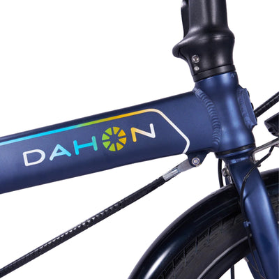 Vouwfiets - Dahon Launch D8 20" - Navy / blauw  - 8-speed derailleur - schijfremmen