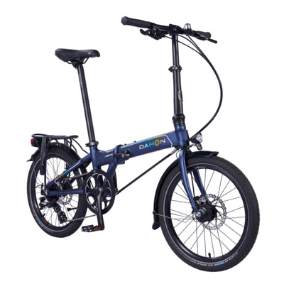 Vouwfiets - Dahon Launch D8 20" - Navy / blauw  - 8-speed derailleur - schijfremmen