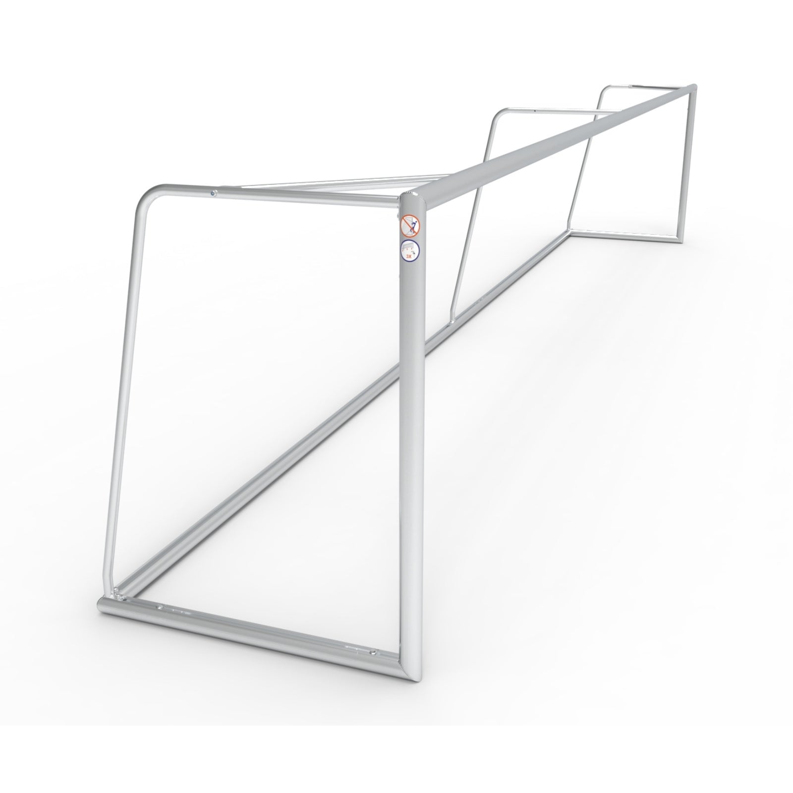 Extra lang demontabel aluminium voetbaldoel - Alusport TR7161D - 7 x 1,3 m