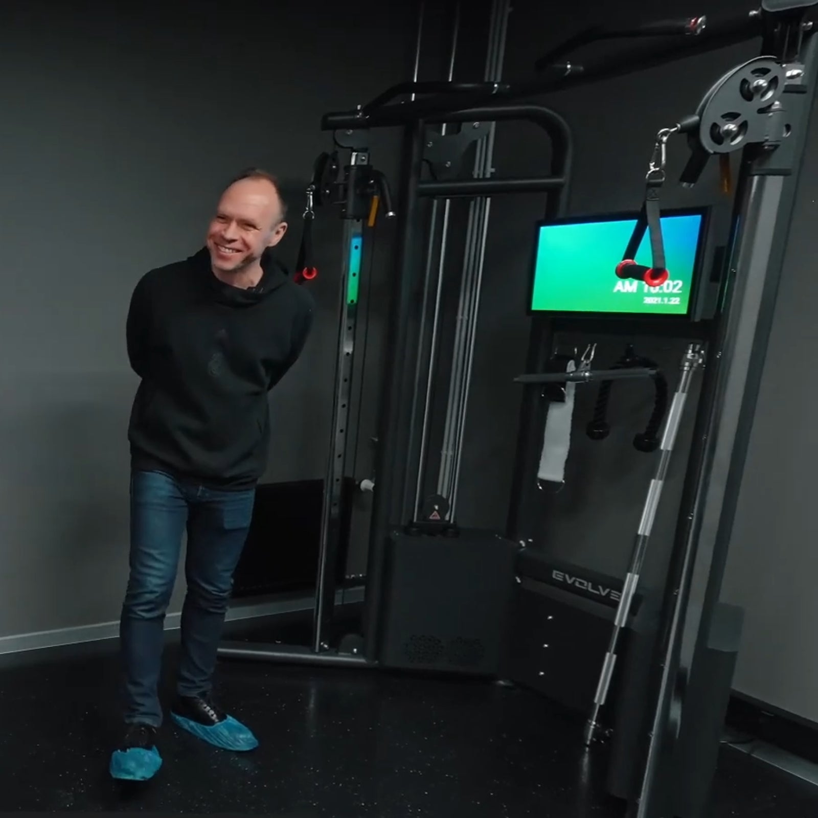 Digital Dual Adjustable Pulley / functional trainer machine - Evolve Fitness Digital Strength DS-450 Selectorized