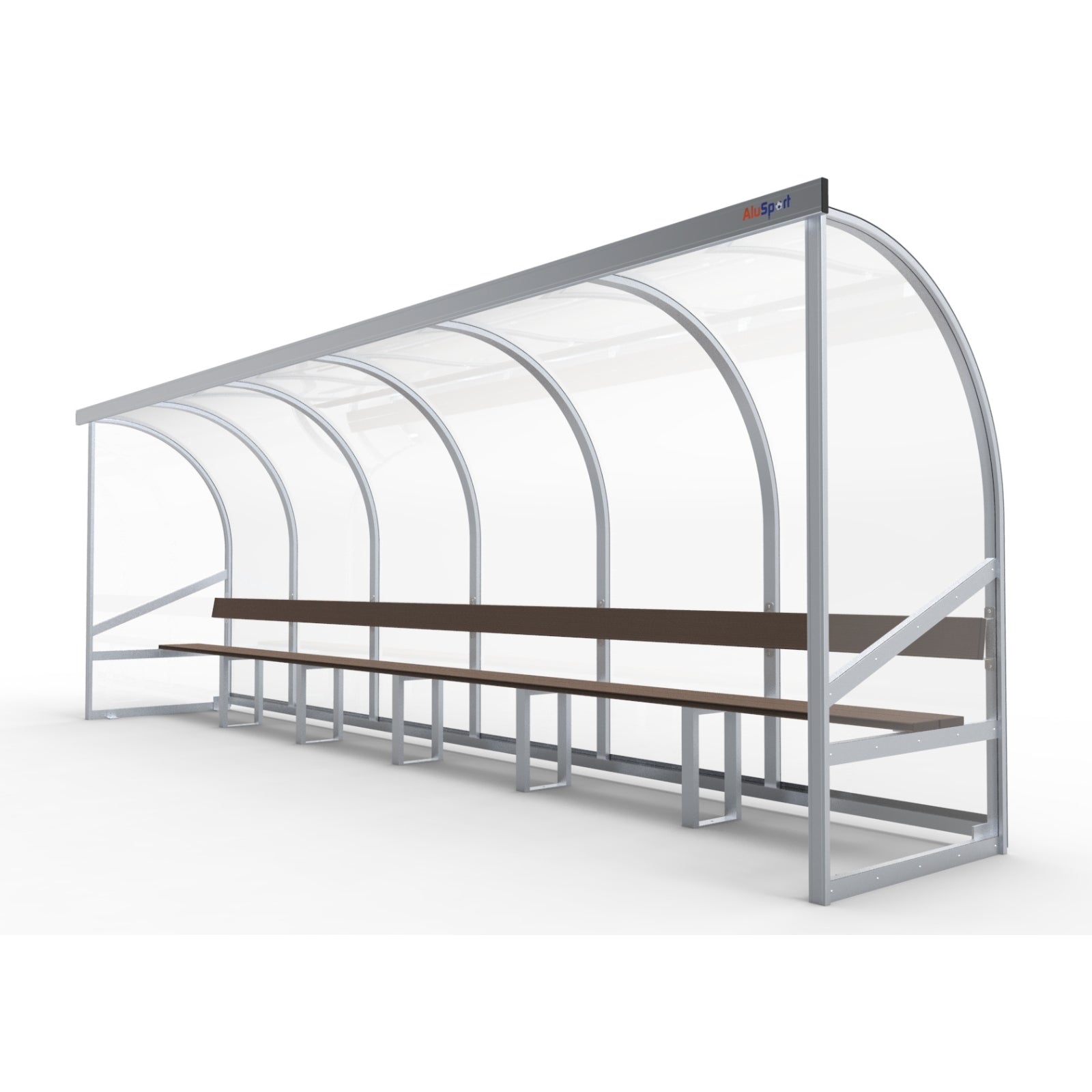 Dugout voor 12 personen - Alusport DO600 - 6 x 2 m